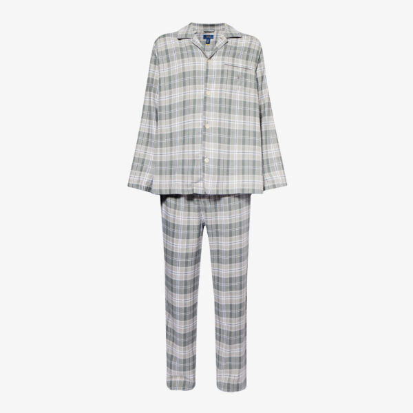 Пижамный комплект из хлопка с фирменной вышивкой в клетку Polo Ralph Lauren, серый
Пижамный комплект из хлопка с фирменной вышивкой в клетку Polo Ralph Lauren, серый