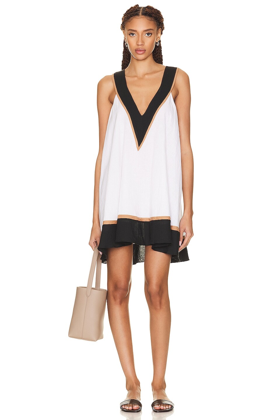 Платье Caroline Constas Sleeveless Cassia Coverup, цвет White, Black, Beige Combo
Платье Caroline Constas Sleeveless Cassia Coverup, цвет White, Black, Beige Combo