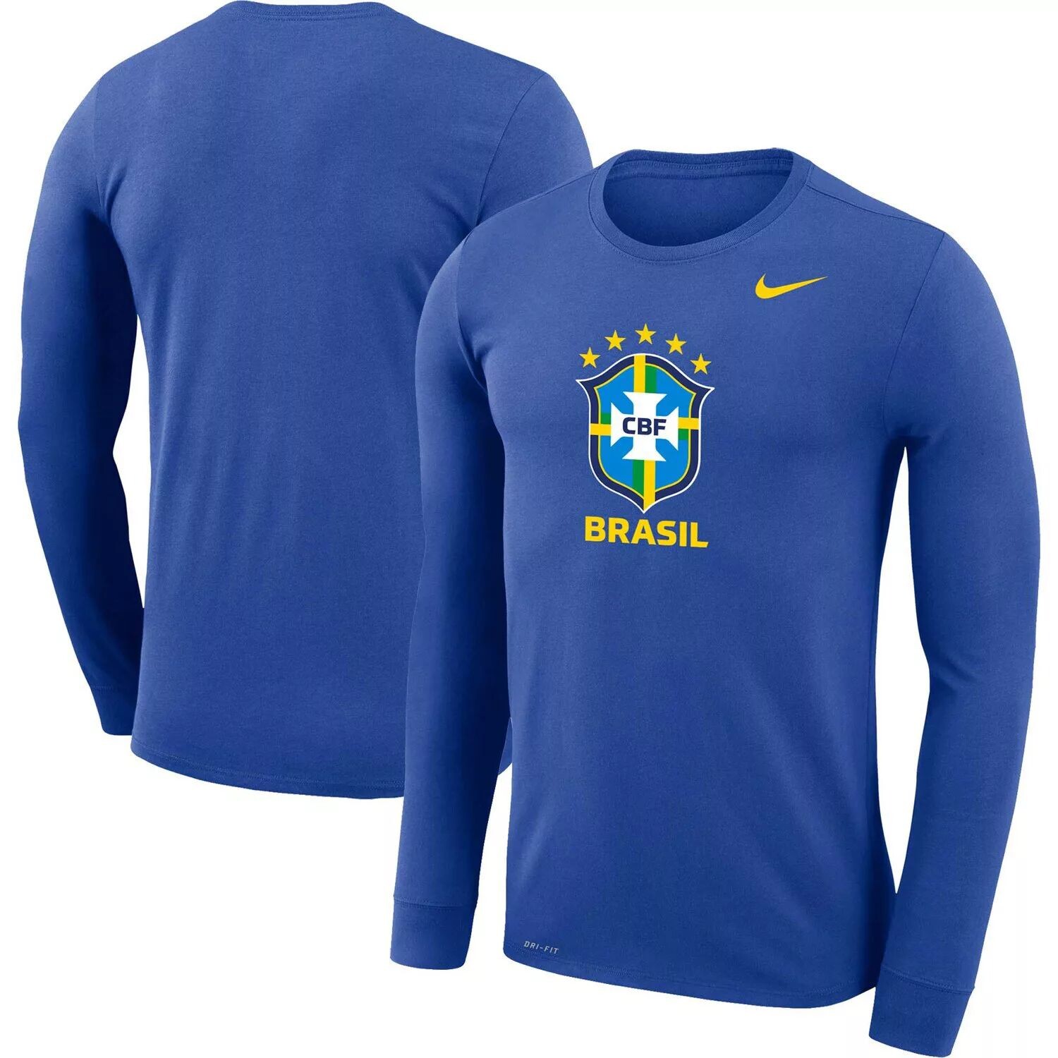 Мужская футболка с длинным рукавом и логотипом Royal Brazil National Team Primary Legend Legend Performance Nike
Мужская футболка с длинным рукавом и логотипом Royal Brazil National Team Primary Legend Legend Performance Nike