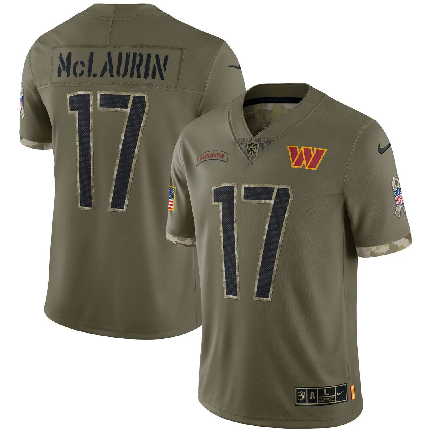 Мужская футболка Terry McLaurin Olive Washington Commanders 2022 Salute To Service Limited Nike
Мужская футболка Terry McLaurin Olive Washington Commanders 2022 Salute To Service Limited Nike