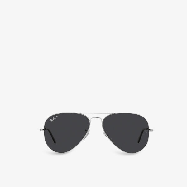 Солнцезащитные очки-авиаторы RB3025 в пилотной оправе из металла и стекла Ray-Ban, серебряный
Солнцезащитные очки-авиаторы RB3025 в пилотной оправе из металла и стекла Ray-Ban, серебряный