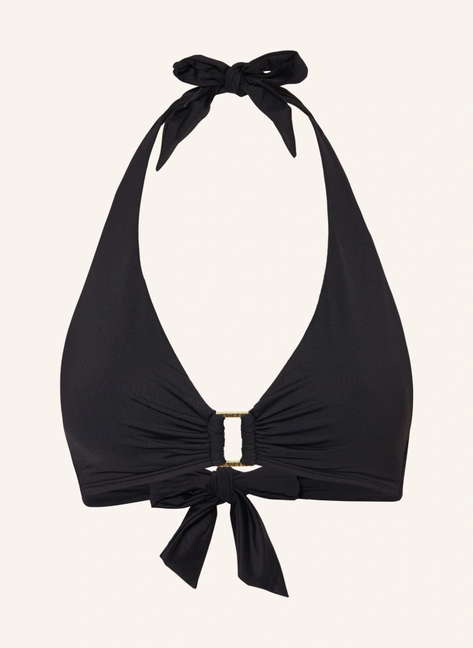 Топ бикини с воротником-халтером beach club solids Lauren Ralph Lauren, черный
Топ бикини с воротником-халтером beach club solids Lauren Ralph Lauren, черный