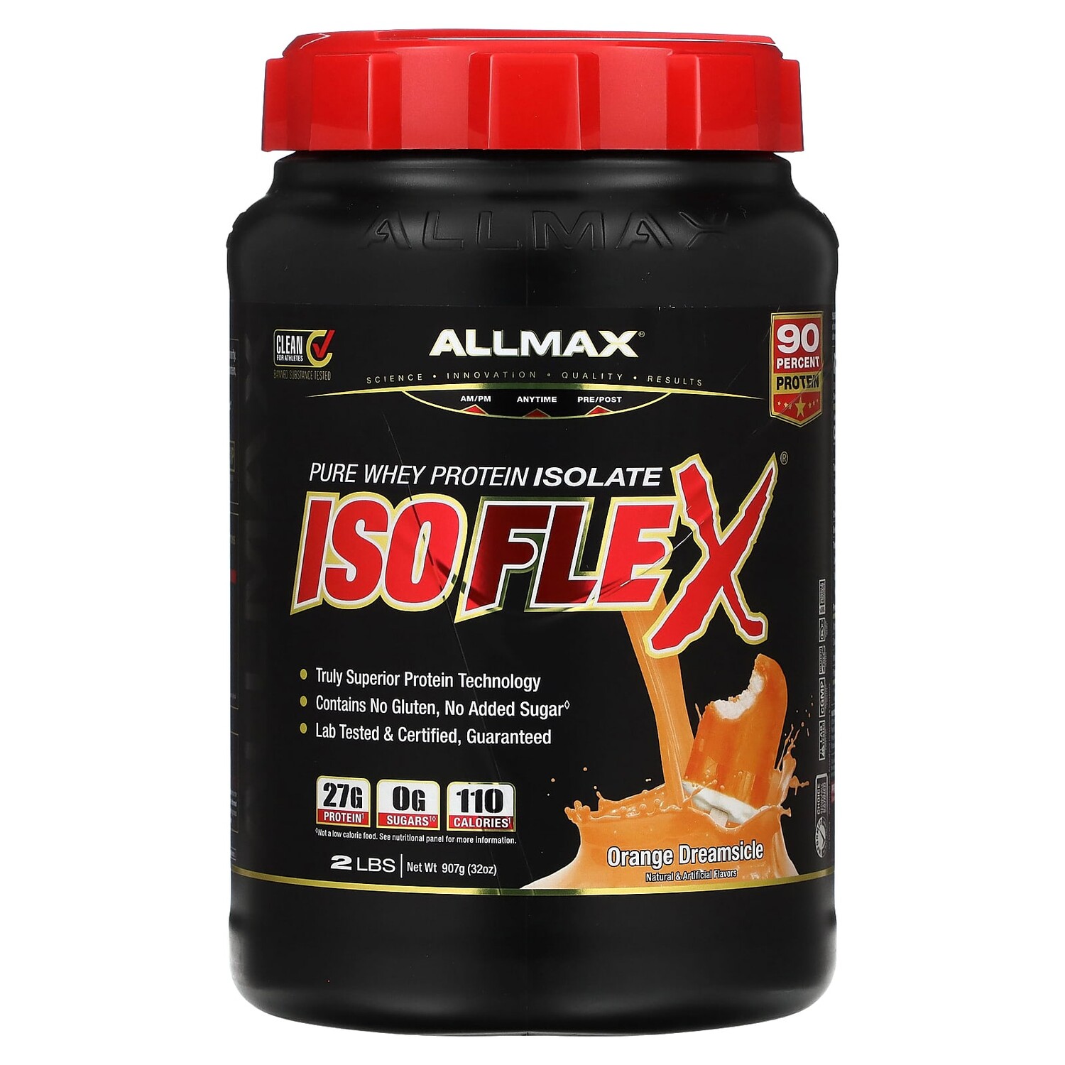 Isoflex, 100% чистый изолят сывороточного протеина, со вкусом апельсина, 907 г (2 фунта), ALLMAX
Isoflex, 100% чистый изолят сывороточного протеина, со вкусом апельсина, 907 г (2 фунта), ALLMAX