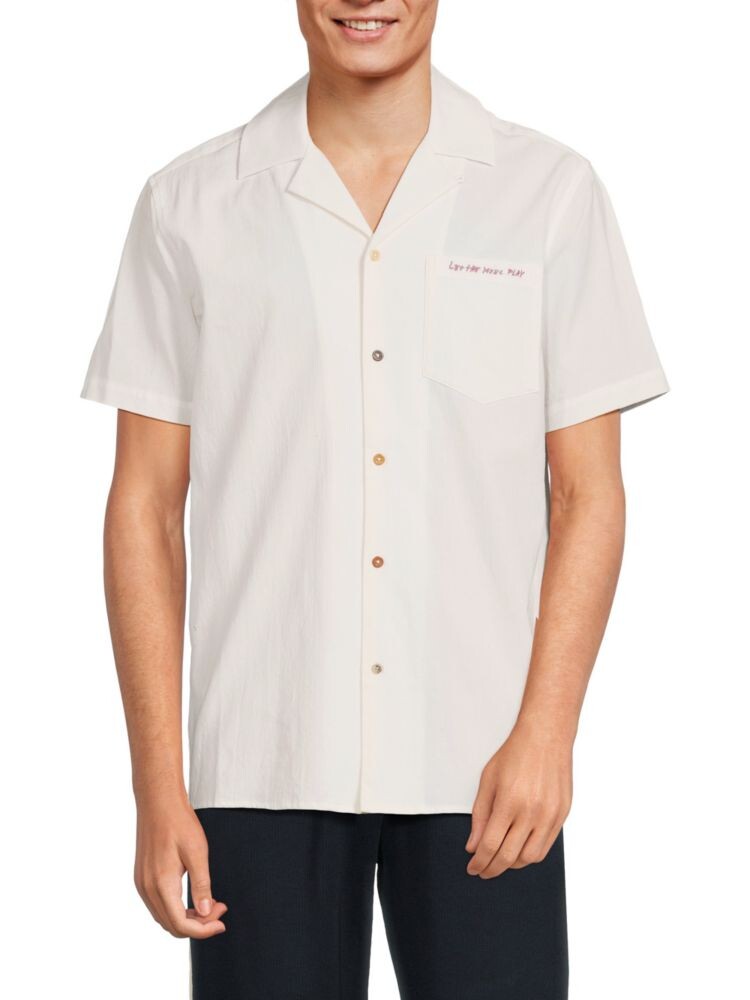 Рубашка с вышитым логотипом и графическим рисунком Scotch & Soda, цвет Off White
Рубашка с вышитым логотипом и графическим рисунком Scotch & Soda, цвет Off White