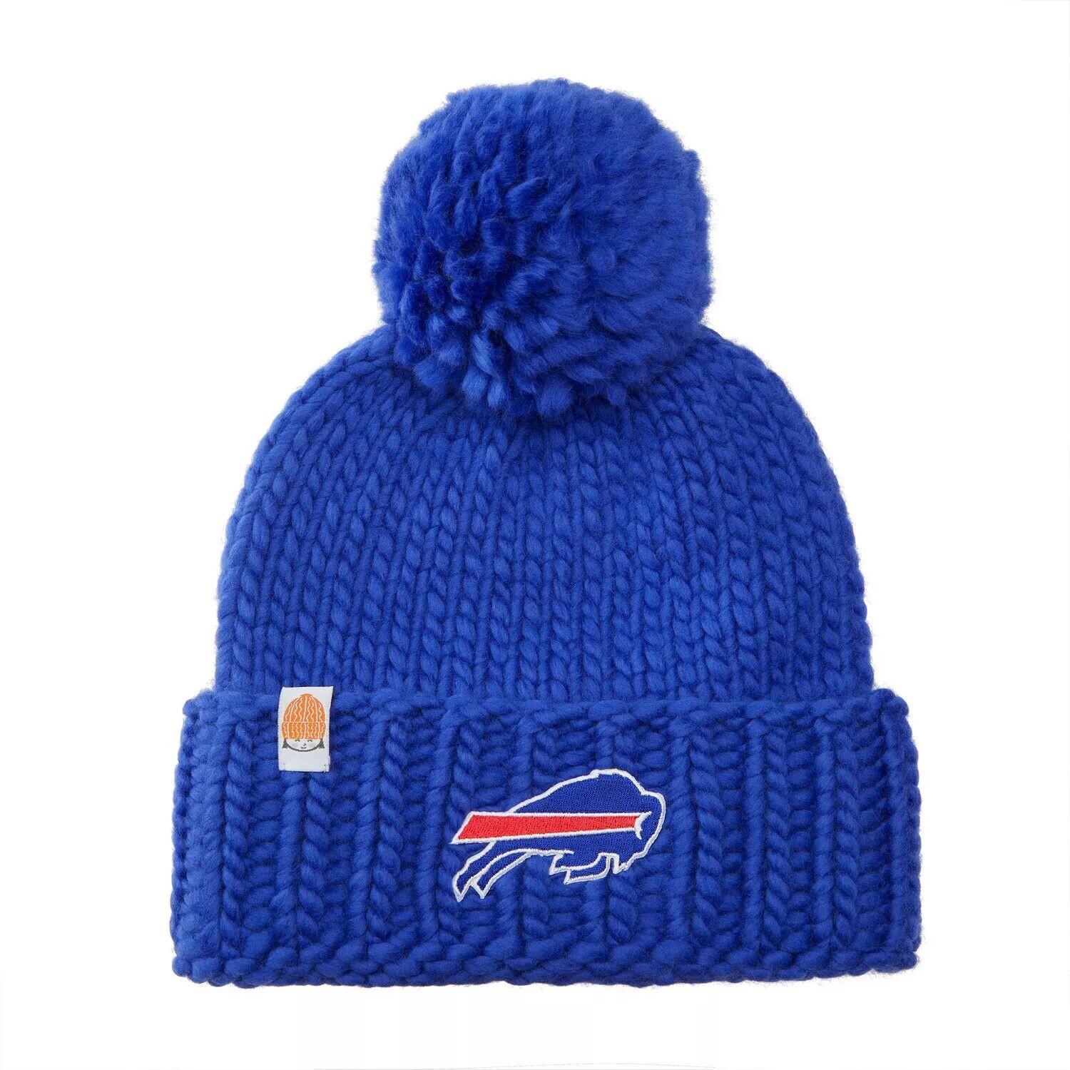 Женская вязаная шапка с манжетами и помпоном с логотипом Royal Buffalo Bills Team Sh*t That I Knit
Женская вязаная шапка с манжетами и помпоном с логотипом Royal Buffalo Bills Team Sh*t That I Knit