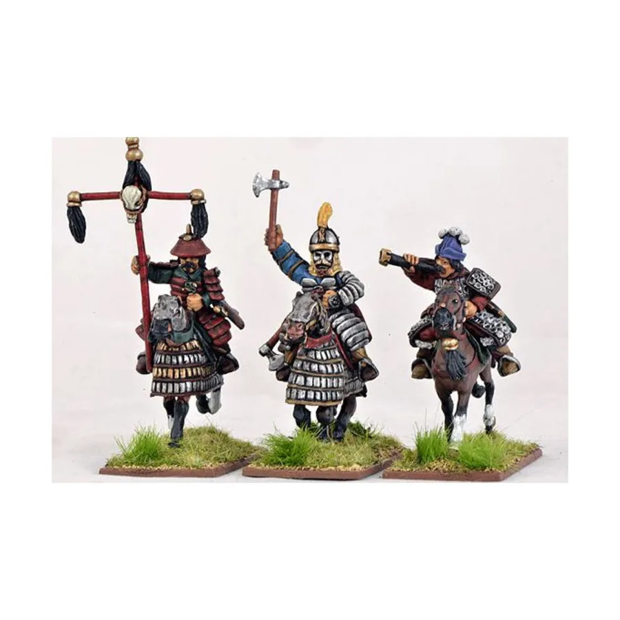 Монгольское командование тяжелой кавалерии, Gripping Beast Miniatures - The Mongols (28mm)
Монгольское командование тяжелой кавалерии, Gripping Beast Miniatures - The Mongols (28mm)