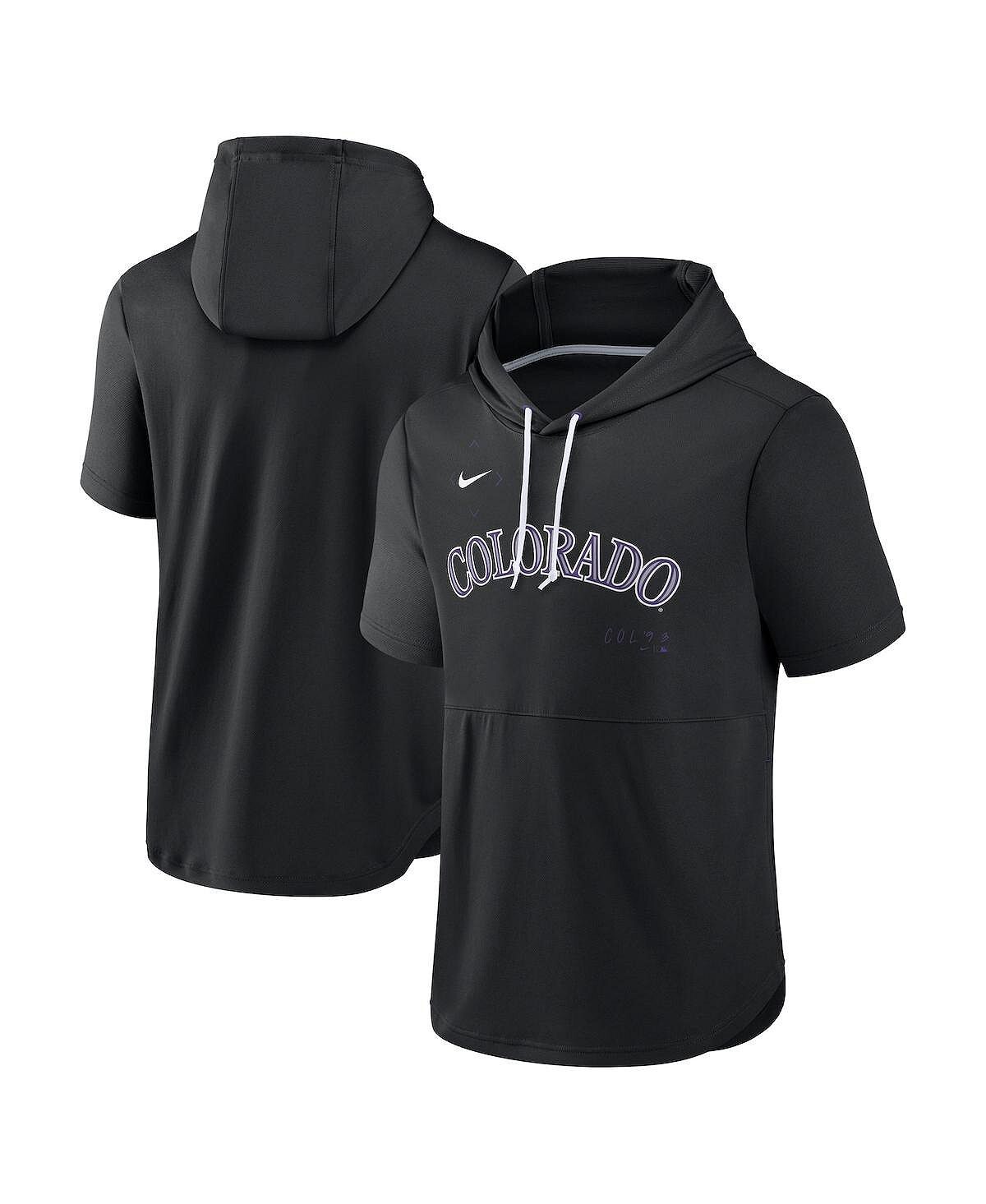 Мужской черный пуловер с капюшоном Colorado Rockies Springer с короткими рукавами и капюшоном Nike
Мужской черный пуловер с капюшоном Colorado Rockies Springer с короткими рукавами и капюшоном Nike