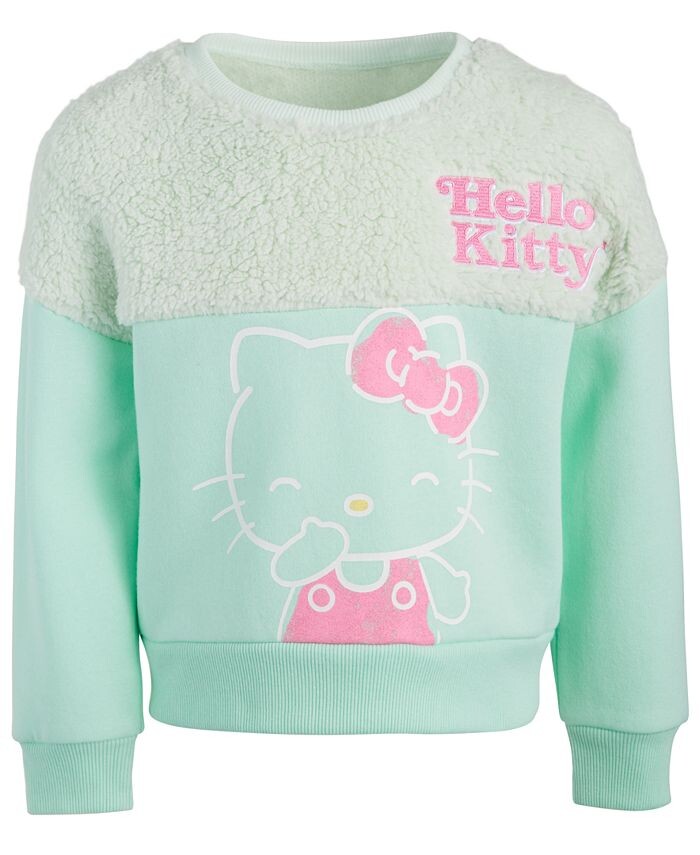 Толстовка из флиса из шерпы с длинными рукавами для маленьких девочек Hello Kitty, зеленый
Толстовка из флиса из шерпы с длинными рукавами для маленьких девочек Hello Kitty, зеленый