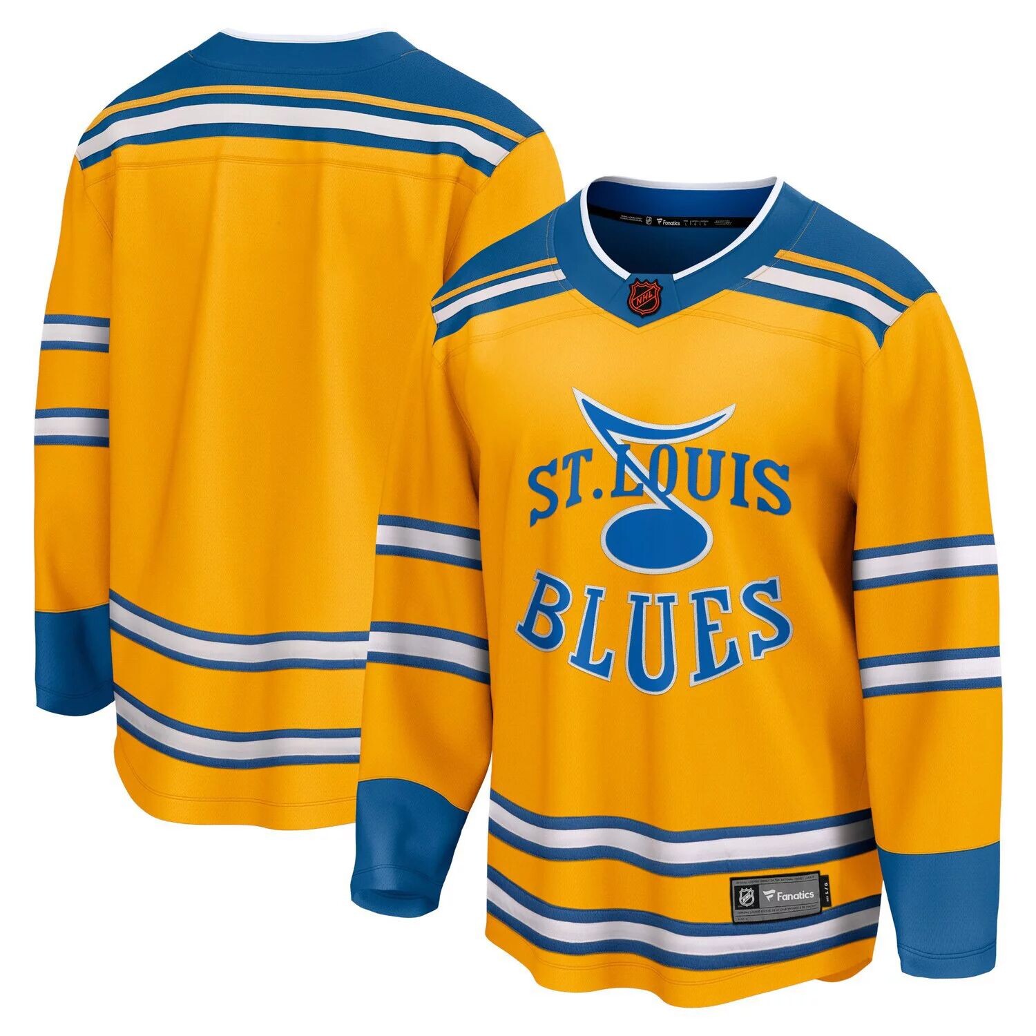 Мужское желтое фирменное джерси St. Louis Blues Fanatics Special Edition 2.0 Breakaway Blank
Мужское желтое фирменное джерси St. Louis Blues Fanatics Special Edition 2.0 Breakaway Blank