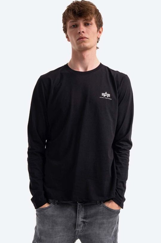 Хлопковая футболка с длинным рукавом Basic LS Small Logo Alpha Industries, черный
Хлопковая футболка с длинным рукавом Basic LS Small Logo Alpha Industries, черный