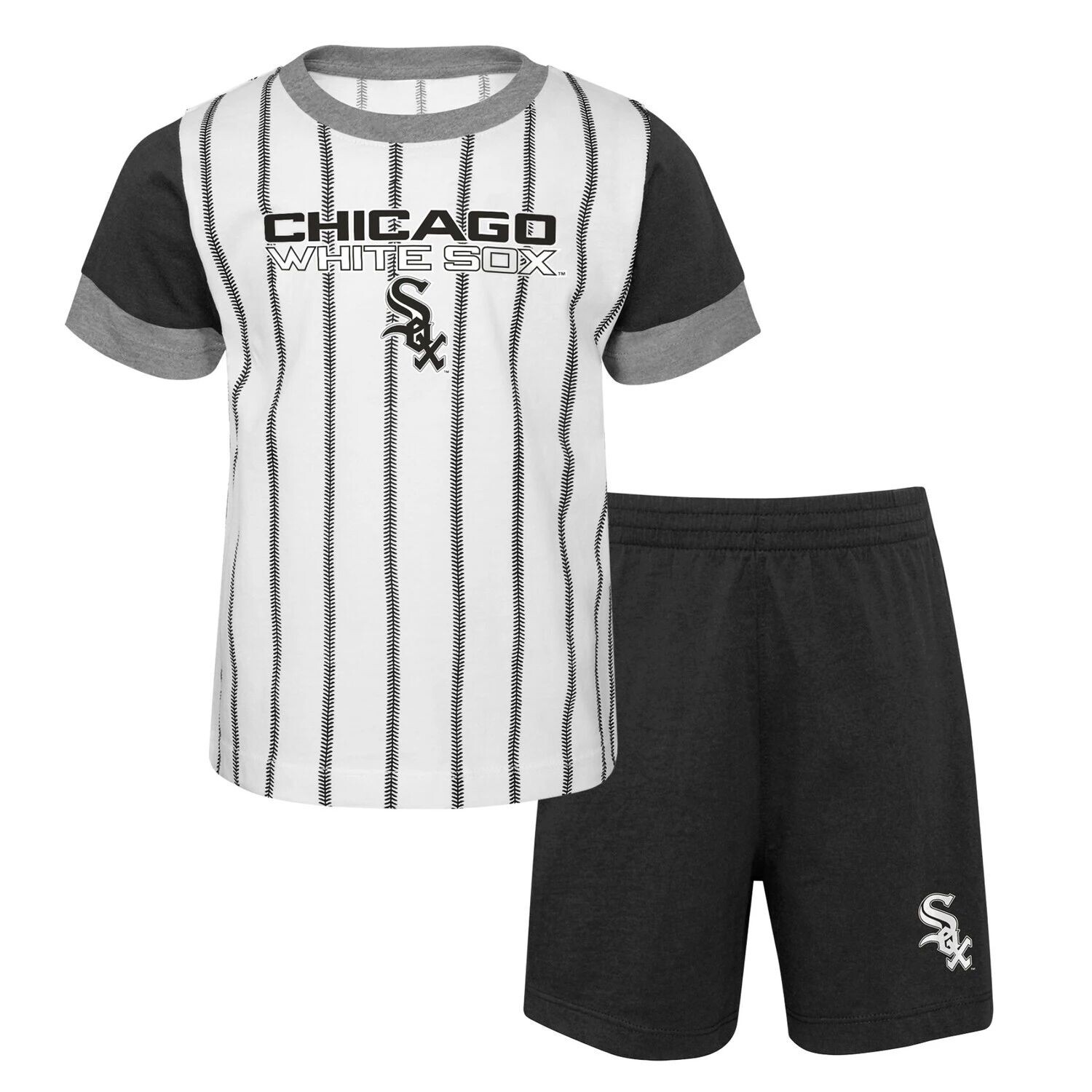 Черно-белый комплект футболки и шорт для младенцев Chicago White Sox Position Player Outerstuff
Черно-белый комплект футболки и шорт для младенцев Chicago White Sox Position Player Outerstuff
