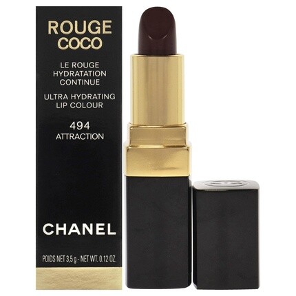 Rouge Coco Ultra Hydrating Lip Color 494 Губная помада Attraction для женщин, 0,12 унции, Chanel
Rouge Coco Ultra Hydrating Lip Color 494 Губная помада Attraction для женщин, 0,12 унции, Chanel