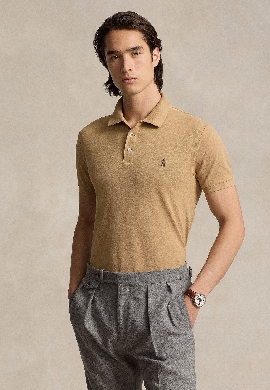 Рубашка поло CUSTOM FIT STRETCH MESH POLO SHIRT Ralph Lauren, коричневый
Рубашка поло CUSTOM FIT STRETCH MESH POLO SHIRT Ralph Lauren, коричневый