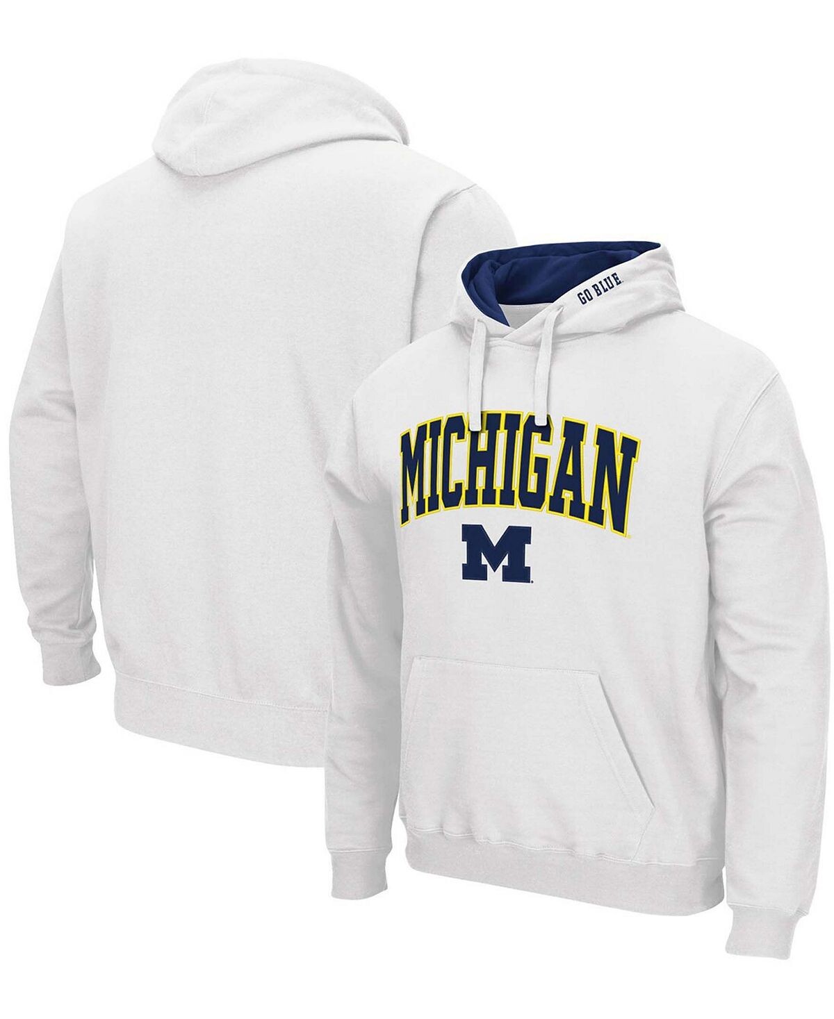 Мужской белый пуловер с капюшоном Michigan Wolverines Arch Logo 3.0 Colosseum
Мужской белый пуловер с капюшоном Michigan Wolverines Arch Logo 3.0 Colosseum