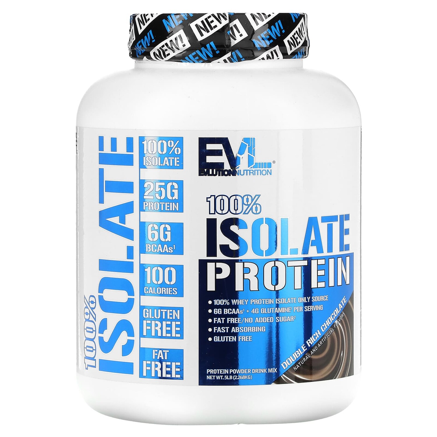 100% изолят протеина, шоколад двойного насыщения, 2,268 кг (5 фунтов), EVLution Nutrition
100% изолят протеина, шоколад двойного насыщения, 2,268 кг (5 фунтов), EVLution Nutrition
