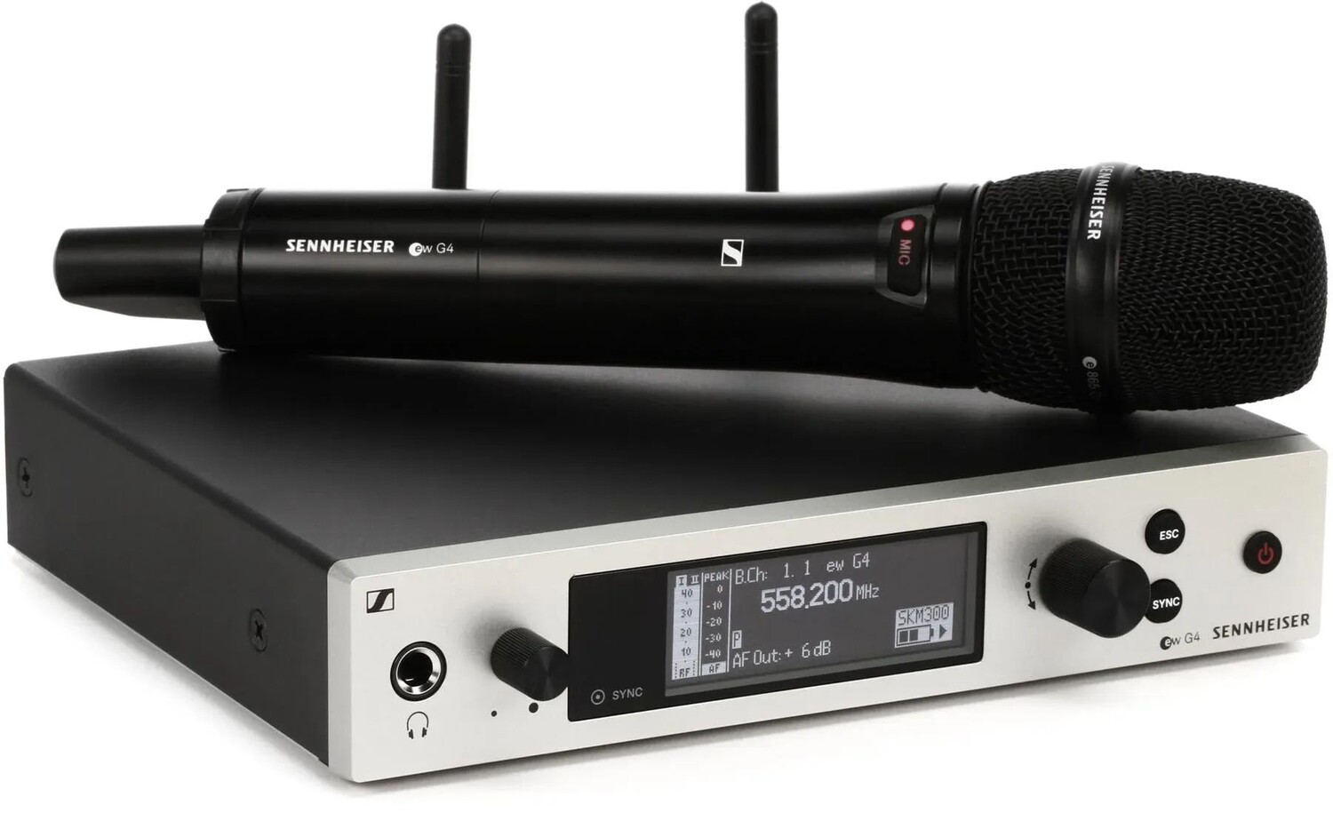 Беспроводная ручная микрофонная система Sennheiser EW 300 G4-865-S — диапазон GW1
Беспроводная ручная микрофонная система Sennheiser EW 300 G4-865-S — диапазон GW1