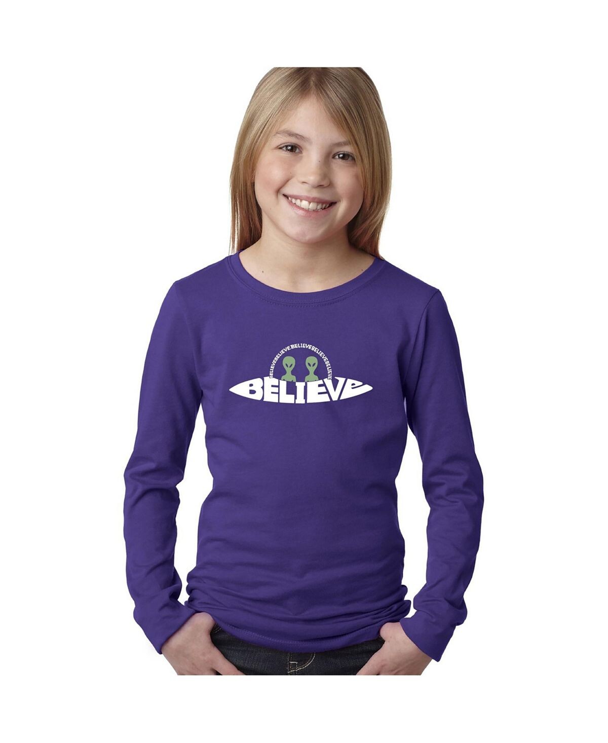 Child Believe UFO — футболка с длинными рукавами и надписью Word Art для девочек LA Pop Art
Child Believe UFO — футболка с длинными рукавами и надписью Word Art для девочек LA Pop Art