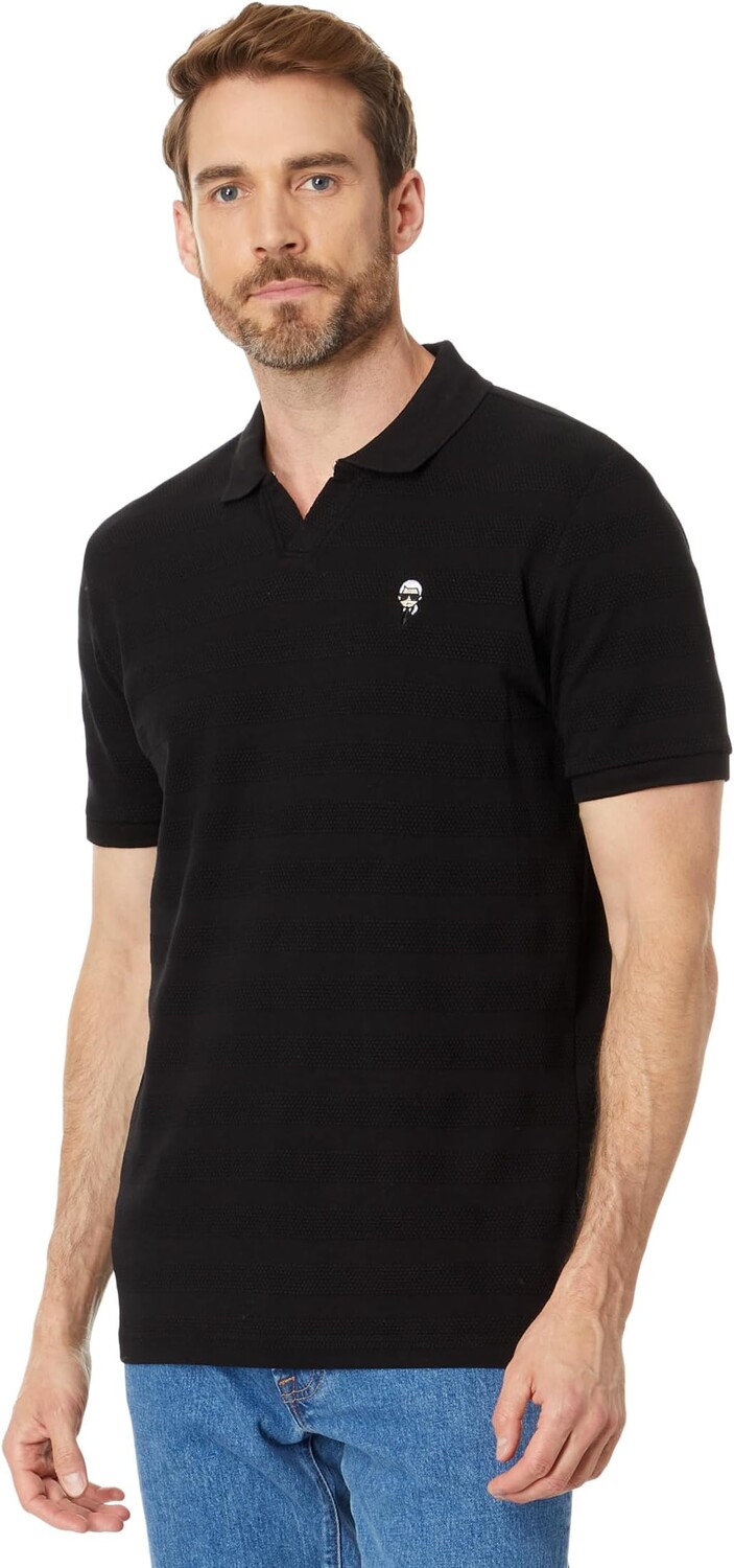 Рубашка-поло Textured Johnny Collar Polo with Kocktail Karl Patch Karl Lagerfeld Paris, черный
Рубашка-поло Textured Johnny Collar Polo with Kocktail Karl Patch Karl Lagerfeld Paris, черный