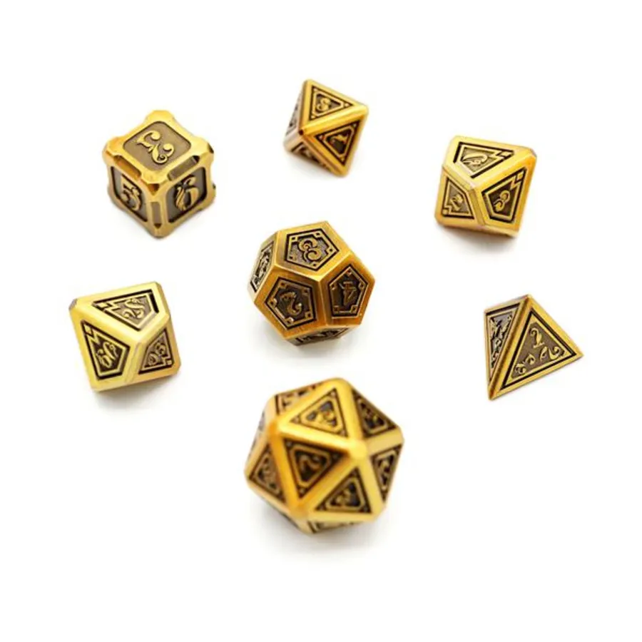 Полиэтиленовый набор Alchemist Metals — золото (7), Dice Sets - Metal (Foam Brain Games)
Полиэтиленовый набор Alchemist Metals — золото (7), Dice Sets - Metal (Foam Brain Games)