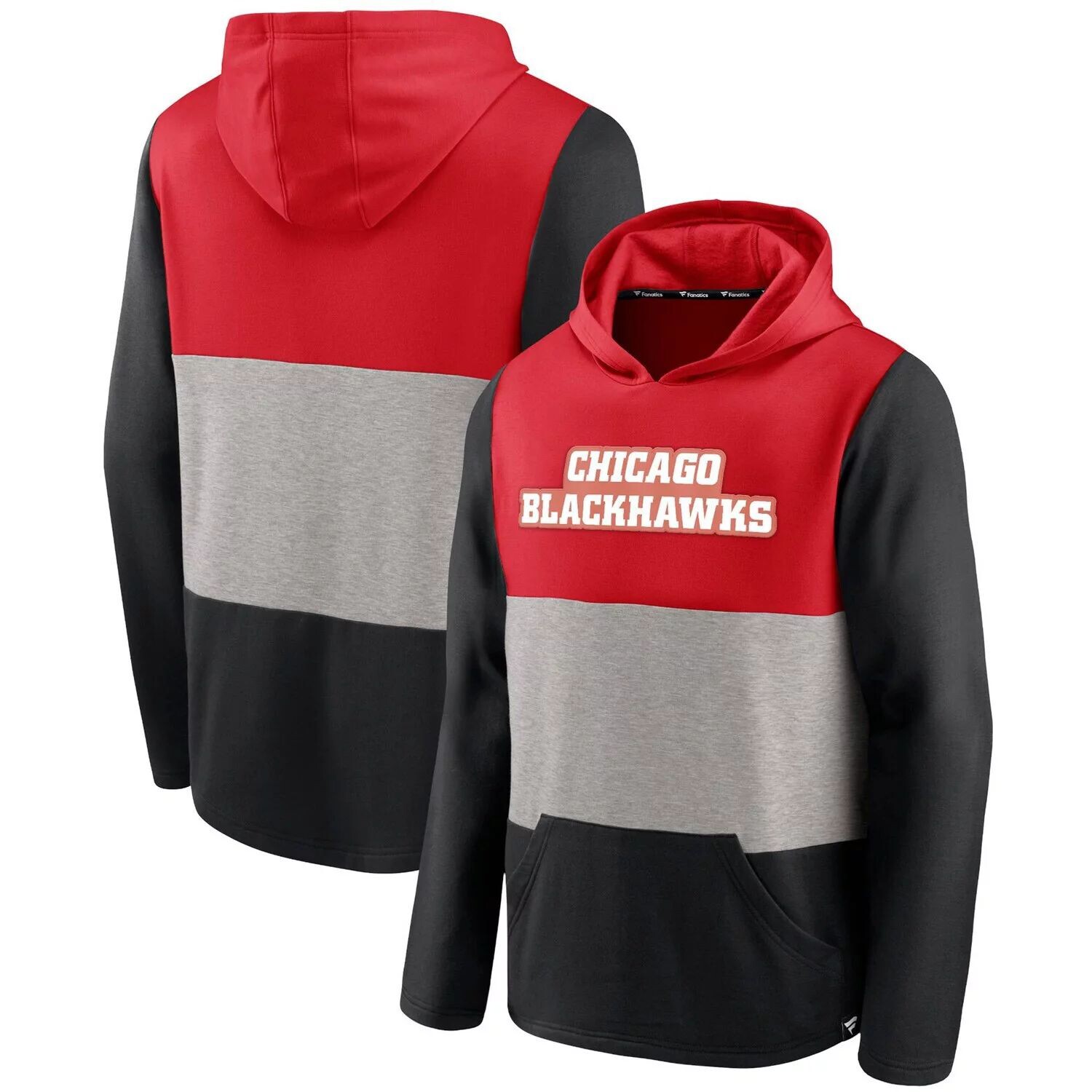 Мужской пуловер с капюшоном Fanatics красного/черного цвета Chicago Blackhawks Prep Color Block
Мужской пуловер с капюшоном Fanatics красного/черного цвета Chicago Blackhawks Prep Color Block