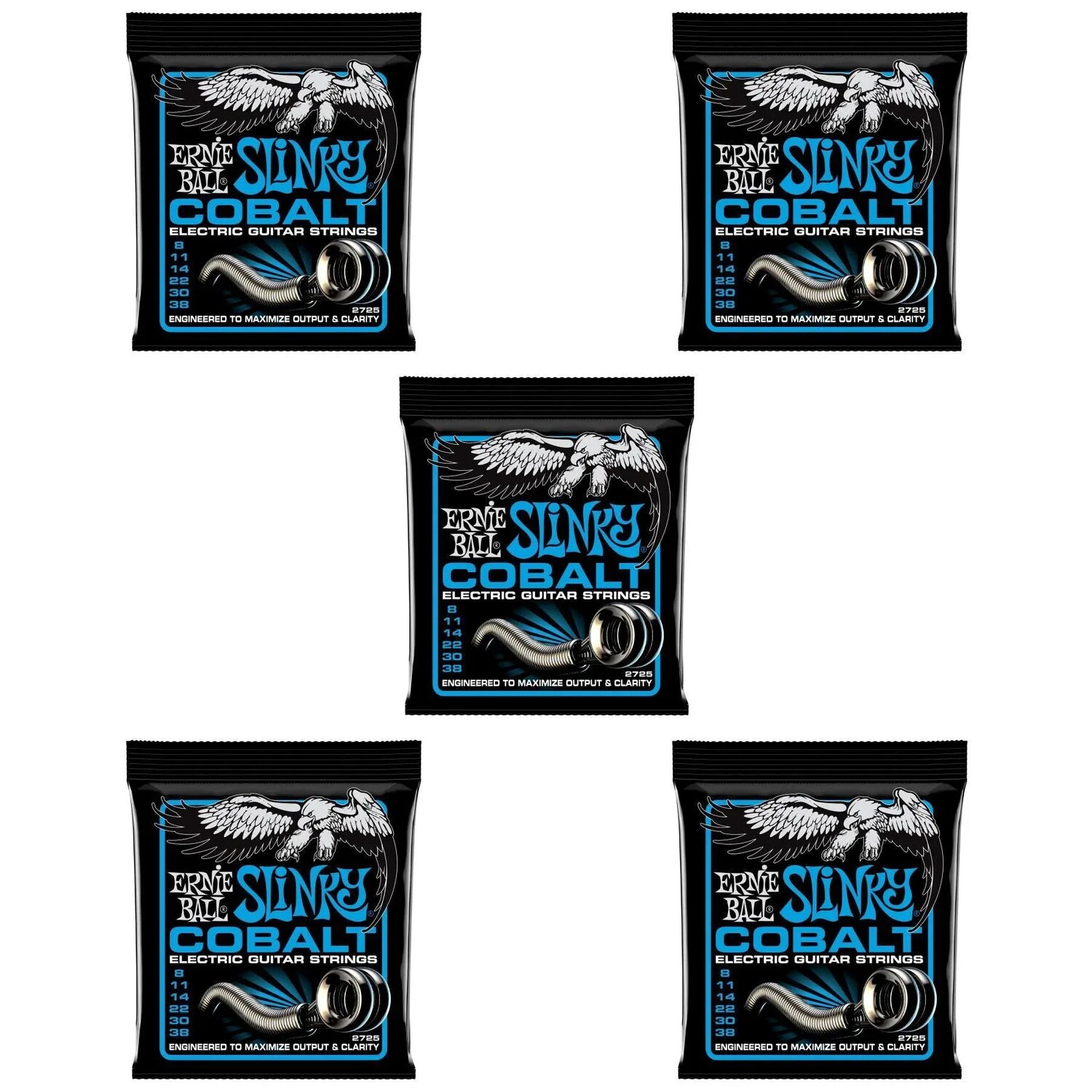 Струны для электрогитары Ernie Ball 2725 Extra Slinky, кобальтовые — .008-.038 (5 шт.)
Струны для электрогитары Ernie Ball 2725 Extra Slinky, кобальтовые — .008-.038 (5 шт.)