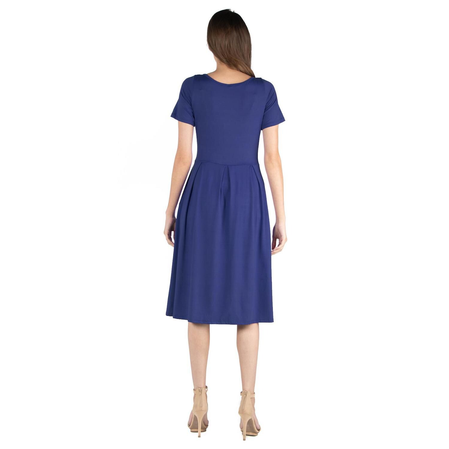 Женское платье миди с короткими рукавами и карманами 24seven Comfort Apparel 24Seven Comfort Apparel, голубой, Синий
Женское платье миди с короткими рукавами и карманами 24seven Comfort Apparel 24Seven Comfort Apparel, голубой, Синий