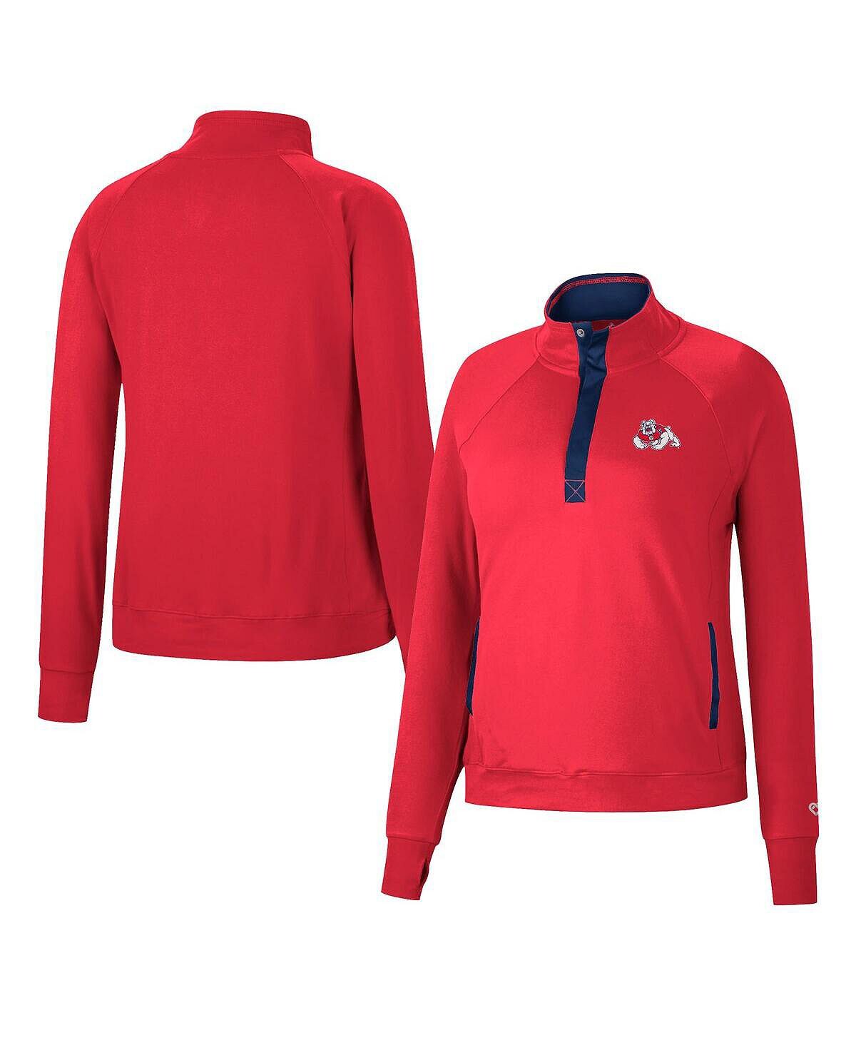 Женский топ с застежкой на четверть Red Fresno State Bulldogs Kipling Raglan Colosseum, красный
Женский топ с застежкой на четверть Red Fresno State Bulldogs Kipling Raglan Colosseum, красный