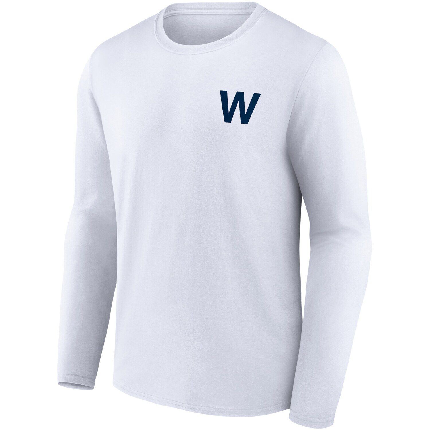 Мужская белая футболка с длинным рукавом с фирменным логотипом Chicago Cubs Fly the W Hometown Collection Fanatics, Белый
Мужская белая футболка с длинным рукавом с фирменным логотипом Chicago Cubs Fly the W Hometown Collection Fanatics, Белый