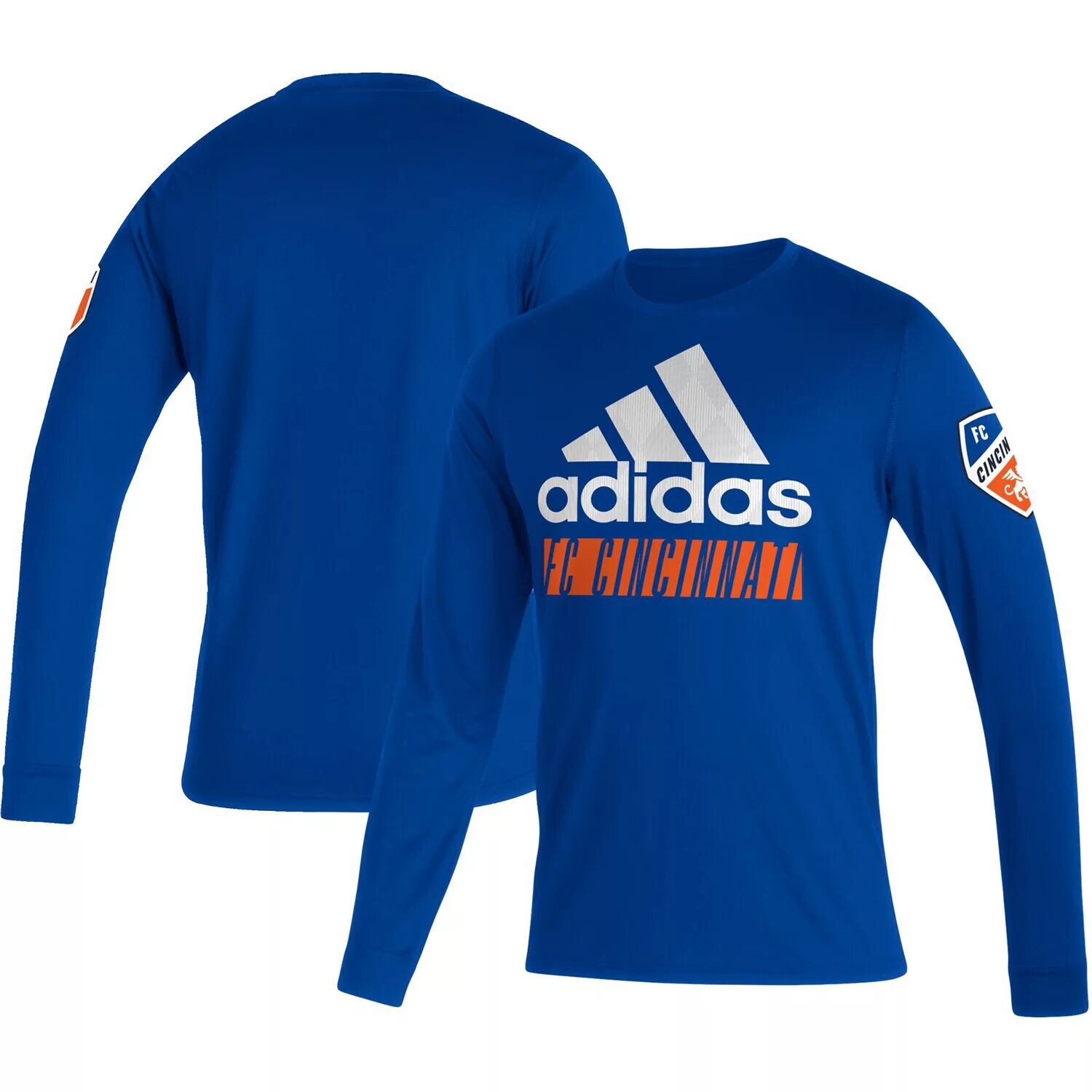 Мужская синяя футболка с длинным рукавом adidas FC Cincinnati Vintage Performance
Мужская синяя футболка с длинным рукавом adidas FC Cincinnati Vintage Performance