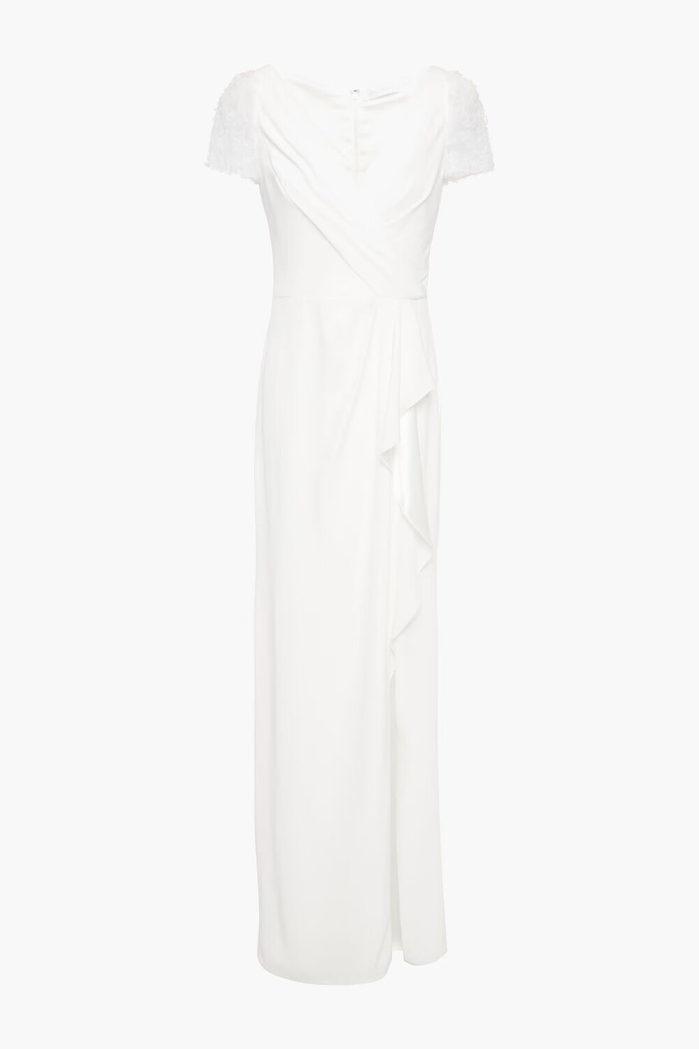 Свадебное платье из кади с драпировкой и кружевными вставками Camellia Jenny Packham, слоновая кость
Свадебное платье из кади с драпировкой и кружевными вставками Camellia Jenny Packham, слоновая кость