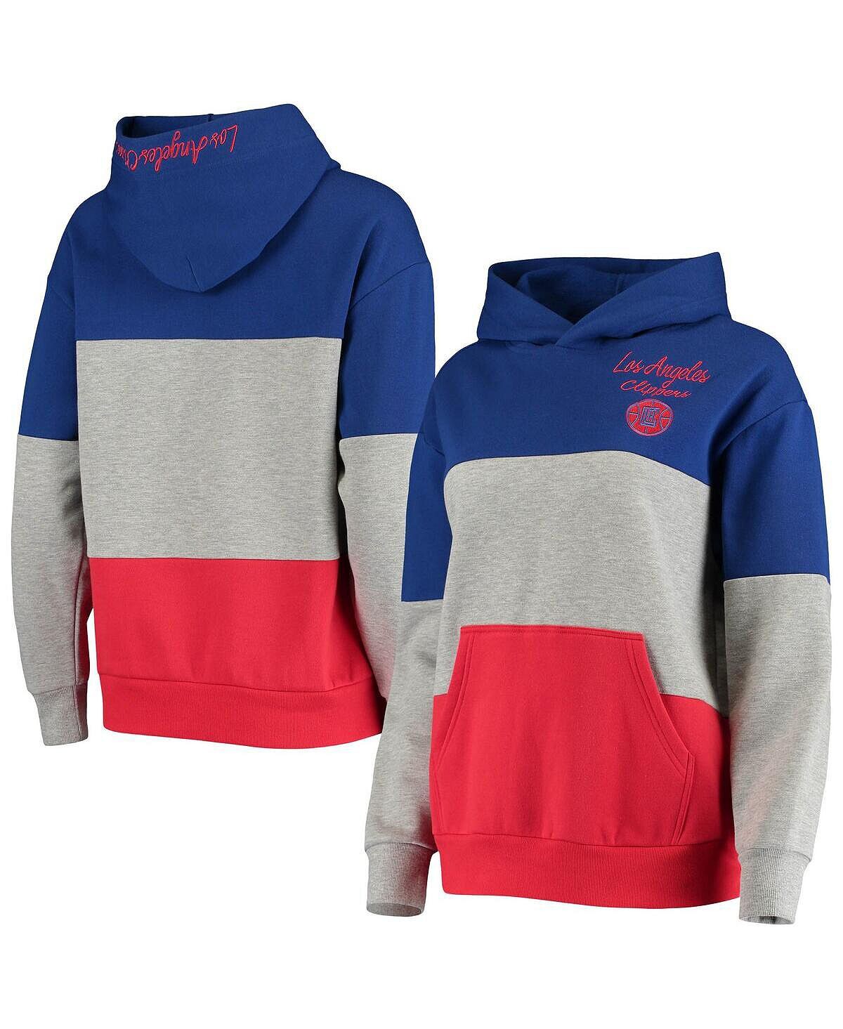 Женский пуловер с капюшоном серого и королевского цветов LA Clippers Assist Colorblock G-III 4Her by Carl Banks
Женский пуловер с капюшоном серого и королевского цветов LA Clippers Assist Colorblock G-III 4Her by Carl Banks