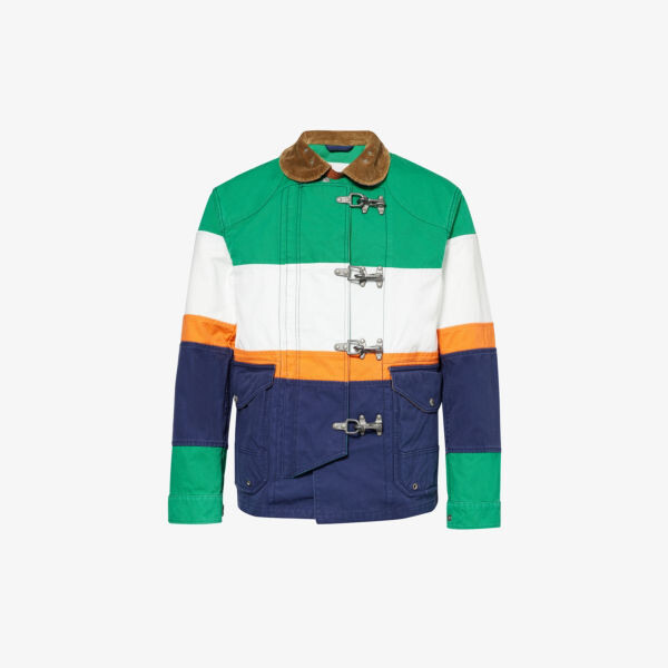 Хлопковая куртка свободного кроя с фирменной нашивкой Polo Ralph Lauren, мультиколор
Хлопковая куртка свободного кроя с фирменной нашивкой Polo Ralph Lauren, мультиколор