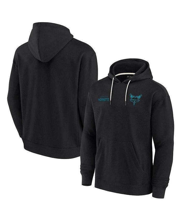 Мужской и женский черный пуловер с капюшоном из супермягкого флиса Charlotte Hornets Fanatics Signature, черный
Мужской и женский черный пуловер с капюшоном из супермягкого флиса Charlotte Hornets Fanatics Signature, черный