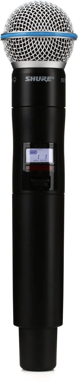 Беспроводной ручной микрофонный передатчик Shure QLXD2/BETA58A — диапазон G50
Беспроводной ручной микрофонный передатчик Shure QLXD2/BETA58A — диапазон G50