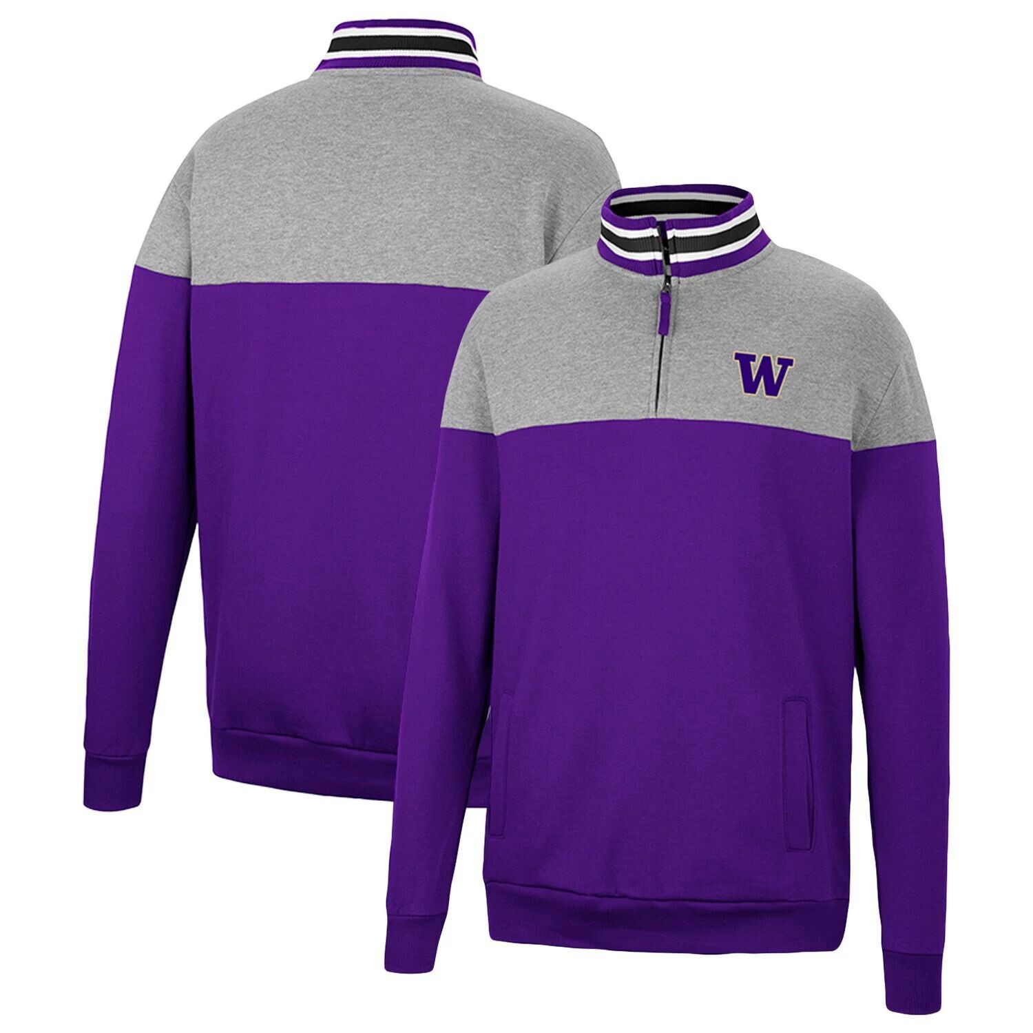 Мужская футболка Washington Huskies Be the Ball с молнией на четверть серого/фиолетового цвета Colosseum
Мужская футболка Washington Huskies Be the Ball с молнией на четверть серого/фиолетового цвета Colosseum
