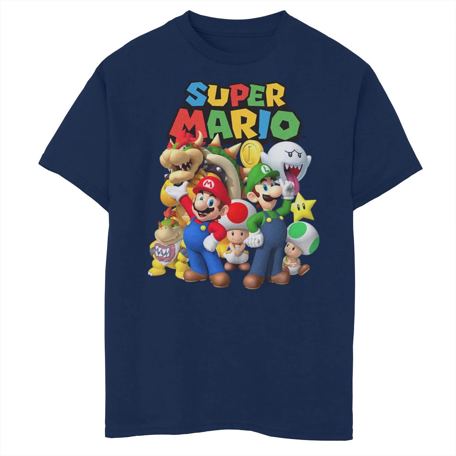 Футболка с групповым фото персонажей Super Mario Bros для мальчиков 8–20 лет Licensed Character
Футболка с групповым фото персонажей Super Mario Bros для мальчиков 8–20 лет Licensed Character