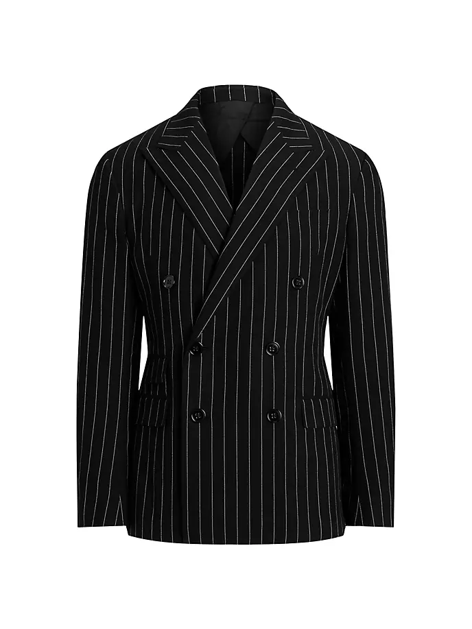Двубортное спортивное пальто в тонкую полоску Ralph Lauren Purple Label, белый
Двубортное спортивное пальто в тонкую полоску Ralph Lauren Purple Label, белый