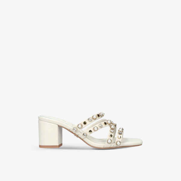 Кожаные мюли на блочном каблуке, украшенные драгоценными кристаллами Carvela, цвет bone
Кожаные мюли на блочном каблуке, украшенные драгоценными кристаллами Carvela, цвет bone