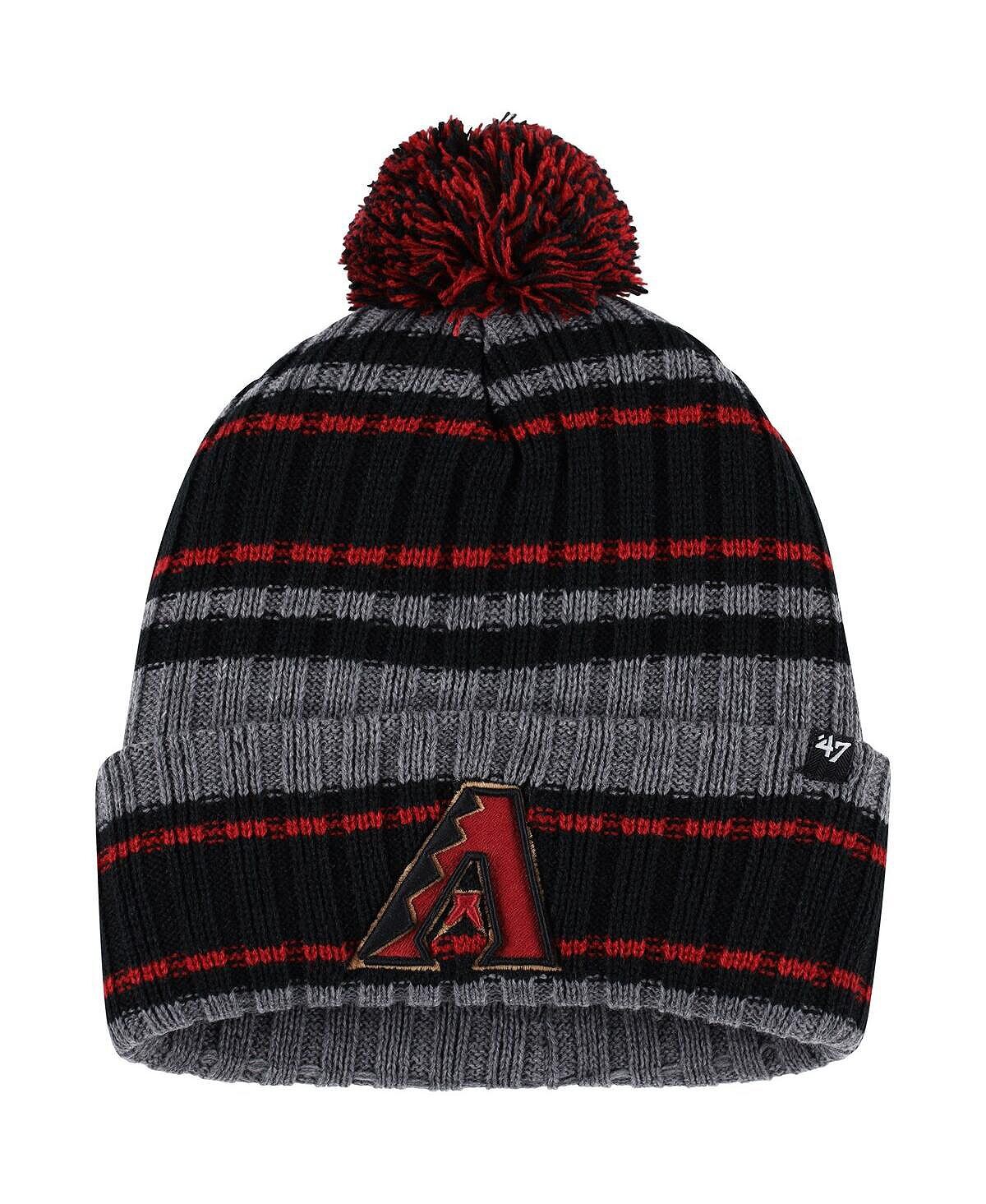 Мужская серо-черная вязаная шапка Arizona Diamondbacks Rexford с манжетами и помпоном '47 Brand
Мужская серо-черная вязаная шапка Arizona Diamondbacks Rexford с манжетами и помпоном '47 Brand