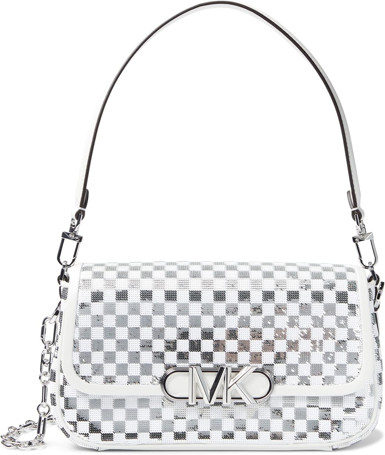 Сумка Parker Medium Convertible Pouchette Shoulder MICHAEL Michael Kors, цвет Optic White/Silver
Сумка Parker Medium Convertible Pouchette Shoulder MICHAEL Michael Kors, цвет Optic White/Silver