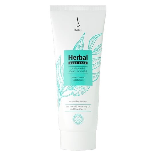 Антибактериальный гель для ухода за кожей рук, 50 мл DuoLife, Herbal Body Care
Антибактериальный гель для ухода за кожей рук, 50 мл DuoLife, Herbal Body Care