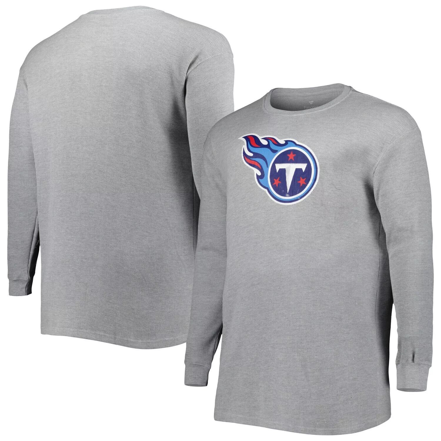 Мужская термо-футболка с длинными рукавами Tennessee Titans Big & Tall вафельной вязки цвета Хизер Серый
Мужская термо-футболка с длинными рукавами Tennessee Titans Big & Tall вафельной вязки цвета Хизер Серый