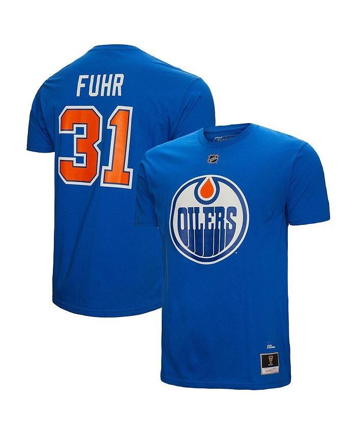 Мужская футболка с именем и номером Grant Fuhr Royal Edmonton Oilers Mitchell & Ness, синий
Мужская футболка с именем и номером Grant Fuhr Royal Edmonton Oilers Mitchell & Ness, синий