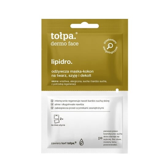 Питательная маска-кокон для лица, шеи и декольте, 2x6 мл Tołpa, dermo face Lipidro
Питательная маска-кокон для лица, шеи и декольте, 2x6 мл Tołpa, dermo face Lipidro