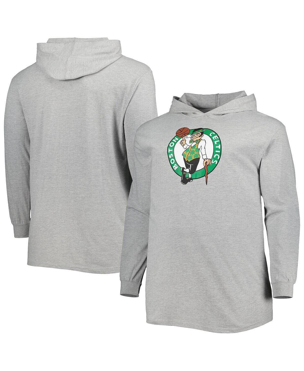 Мужской пуловер с капюшоном с логотипом Heather Grey Boston Celtics Big and Tall Fanatics
Мужской пуловер с капюшоном с логотипом Heather Grey Boston Celtics Big and Tall Fanatics