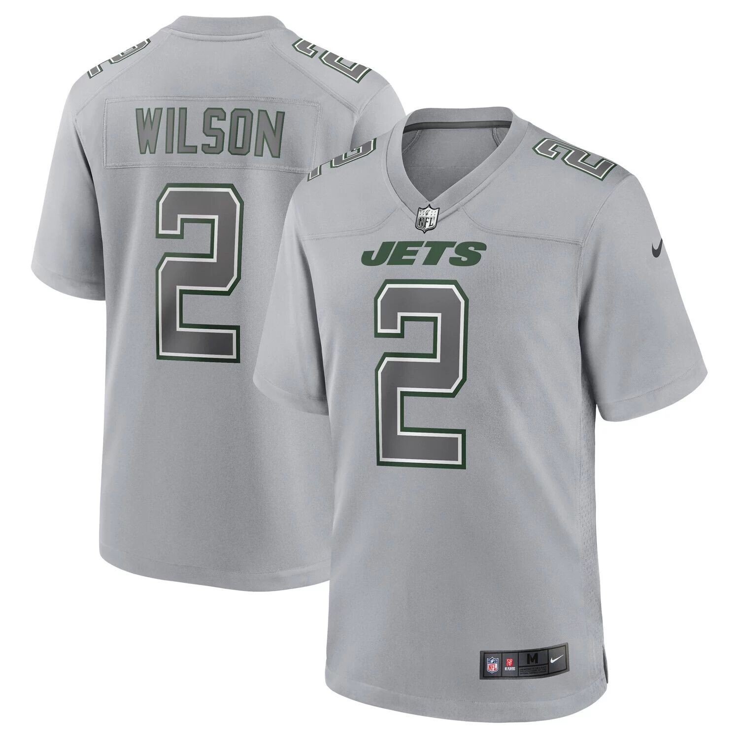 Мужское серое джерси Zach Wilson New York Jets Атмосфера Fashion Game Nike, Серый
Мужское серое джерси Zach Wilson New York Jets Атмосфера Fashion Game Nike, Серый