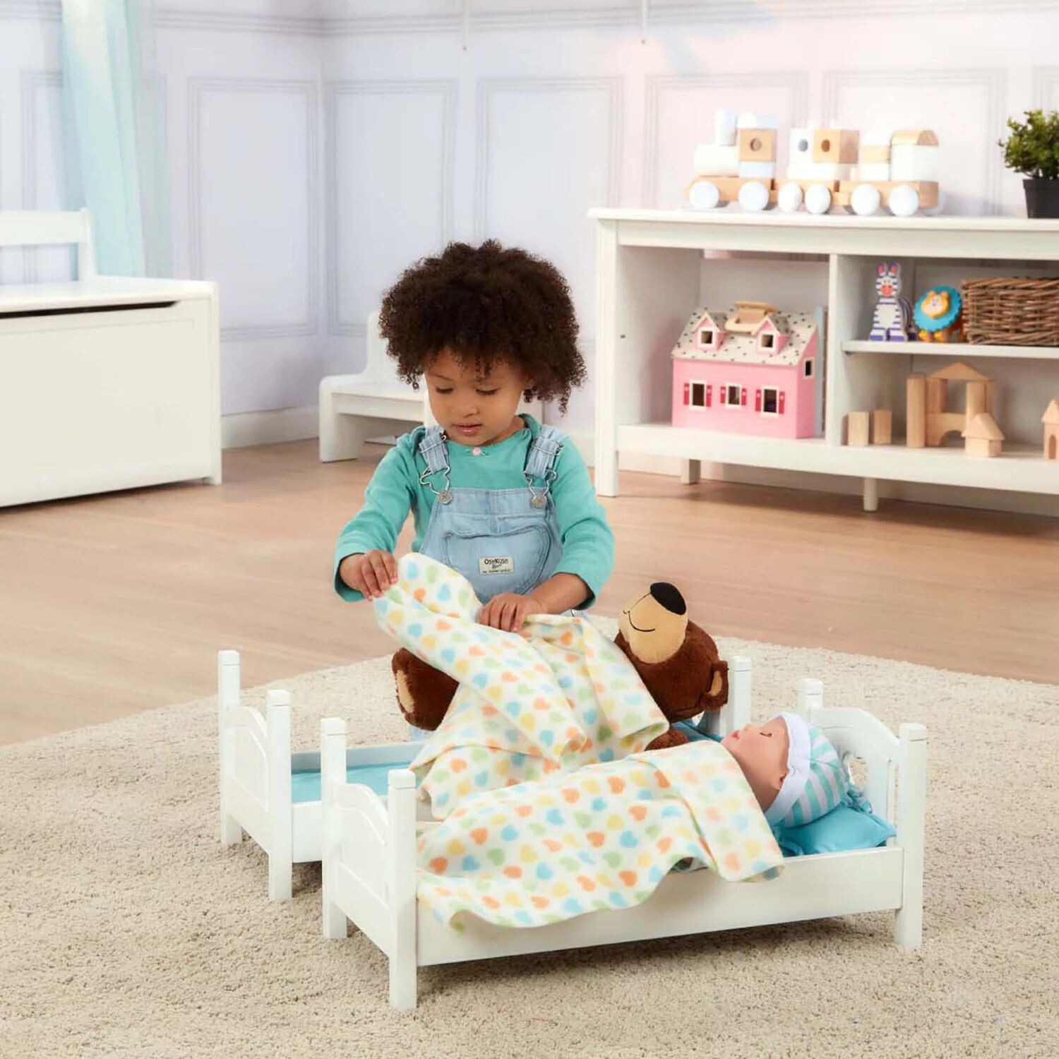 Деревянная игровая двухъярусная кровать Melissa & Doug Mine to Love для кукол и мягких игрушек — белая Melissa & Doug
Деревянная игровая двухъярусная кровать Melissa & Doug Mine to Love для кукол и мягких игрушек — белая Melissa & Doug