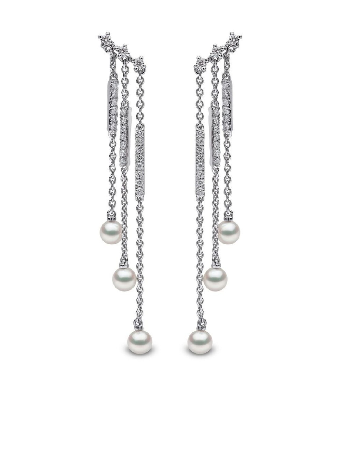 Серьги Sleek Akoya из белого золота с жемчугом и бриллиантами Yoko London, серебряный
Серьги Sleek Akoya из белого золота с жемчугом и бриллиантами Yoko London, серебряный