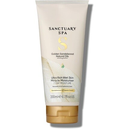 Sanctuary Spa Golden Sandalwood Ultra Rich Wet Skin Moisture Miracle Увлажняющий крем для душа 200 мл
Sanctuary Spa Golden Sandalwood Ultra Rich Wet Skin Moisture Miracle Увлажняющий крем для душа 200 мл