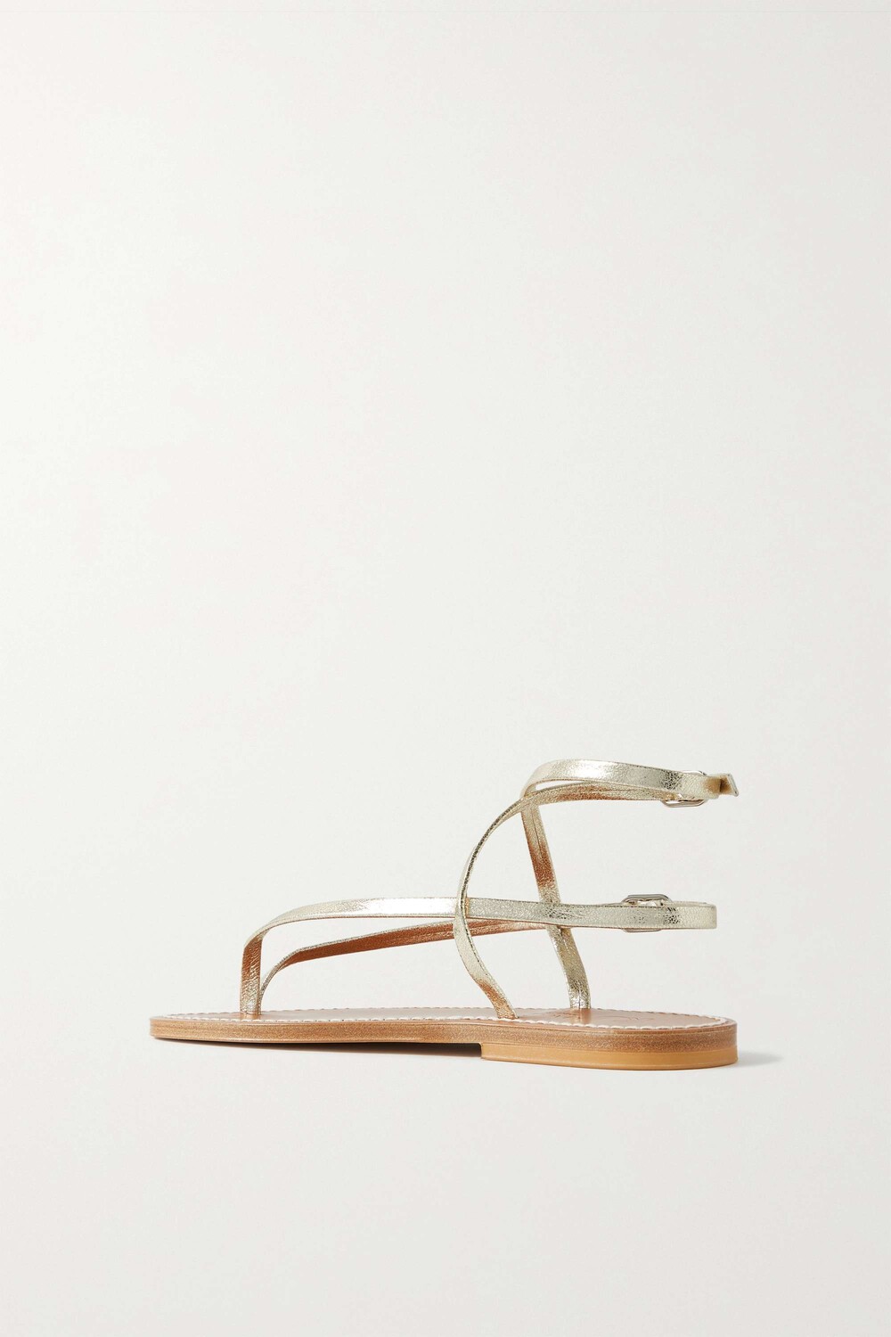 K JACQUES ST TROPEZ + NET SUSTAIN Сандалии Abako из металлизированной кожи, золото
K JACQUES ST TROPEZ + NET SUSTAIN Сандалии Abako из металлизированной кожи, золото